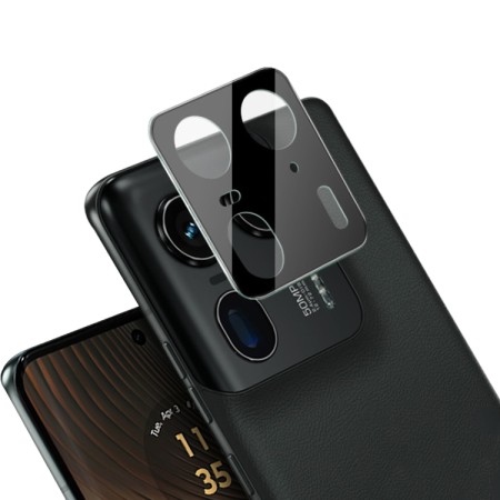 Folie Camera pentru Motorola Edge 50 Ultra - 9H Sticla Securizata, Anti Explozie, Negru