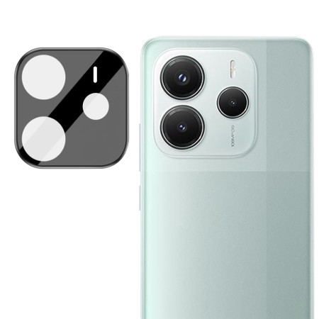 Folie Camera pentru Xiaomi Redmi Note 14 5G - 9H Sticla Securizata, Anti Explozie, Negru