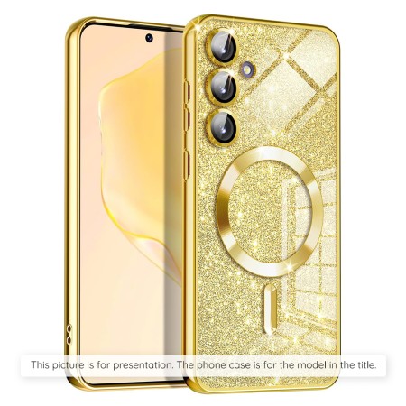 Husa pentru iPhone 12 - Techsuit Luxury Glitter MagSafe - Gold