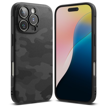 Husa pentru iPhone 16 Pro Max - Ringke Onyx Design - Camo Black