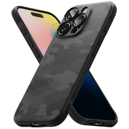 Husa pentru iPhone 16 Pro Max - Ringke Onyx Design - Camo Black