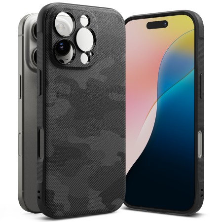 Husa pentru iPhone 16 Pro Max - Ringke Onyx Design - Camo Black