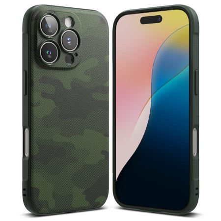 Husa pentru iPhone 16 Pro Max - Ringke Onyx Design - Camo Green