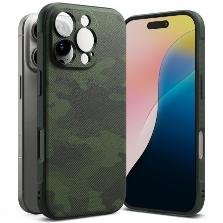 Husa pentru iPhone 16 Pro Max - Ringke Onyx Design - Camo Green