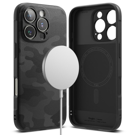 Husa pentru iPhone 16 Pro Max - Ringke Onyx MagSafe - Camo Black