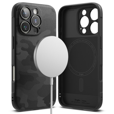 Husa pentru iPhone 16 Pro - Ringke Onyx MagSafe - Camo Black