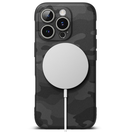 Husa pentru iPhone 16 Pro - Ringke Onyx MagSafe - Camo Black