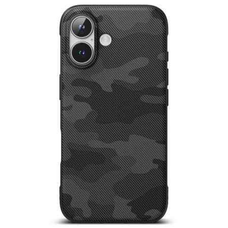 Husa pentru iPhone 16 - Ringke Onyx Design - Camo Black