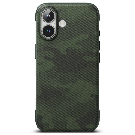 Husa pentru iPhone 16 - Ringke Onyx Design - Camo Green