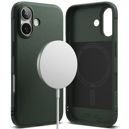 Husa pentru iPhone 16 - Ringke Onyx MagSafe - Dark Green