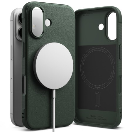 Husa pentru iPhone 16 - Ringke Onyx MagSafe - Dark Green