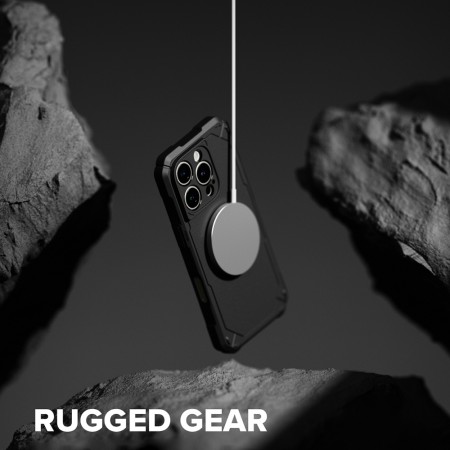 Husa pentru iPhone 16 Pro Max - Ringke Rugged Gear MagSafe - Black