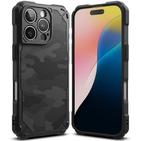 Husa pentru iPhone 16 Pro Max - Ringke Rugged Gear - Camo Black