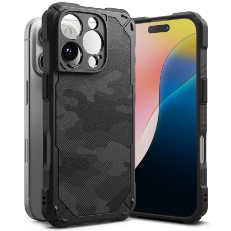 Husa pentru iPhone 16 Pro Max - Ringke Rugged Gear - Camo Black