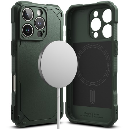 Husa pentru iPhone 16 Pro - Ringke Rugged Gear MagSafe - Dark Green