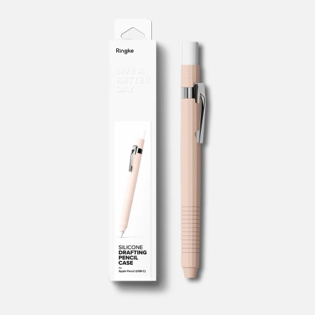 Suport Audoadeziv pentru Apple Pencil - Ringke - Pink Sand