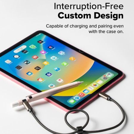 Husa Audoadeziv pentru for Apple Pencil, USB-C - Ringke - Pink Sand