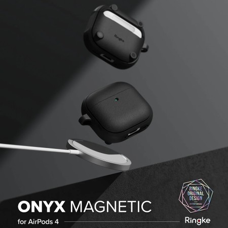 Husa pentru AirPods 4 - Ringke Onyx Magnetic - Warm Gray