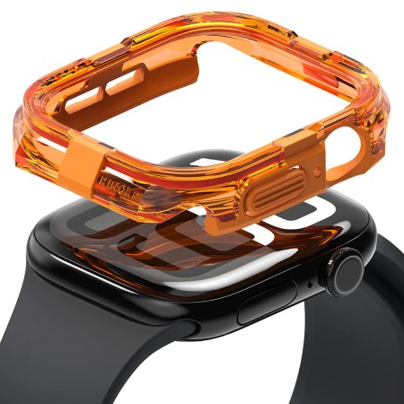 Husa pentru Apple Watch 10 42mm - Ringke Fusion Bumper - Neon Orange