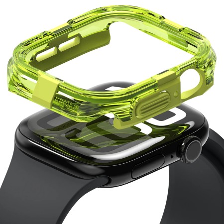 Husa pentru Apple Watch 10 46mm - Ringke Fusion Bumper - Neon Green