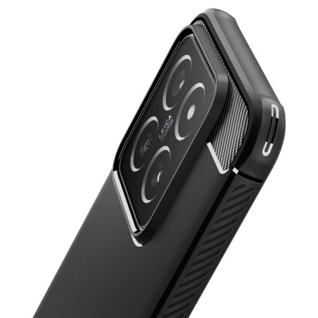 Husa pentru Xiaomi 14, Spigen Rugged Armor, Black