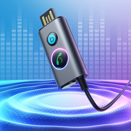 Receptor Audio Bluetooth 5.3, Jack 3.5mm, USB, TF Card, 1m, JoyRoom, Dark Gray
