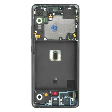 Ecran cu Touchscreen si Rama Compatibil cu Samsung Galaxy A51 5G, Black