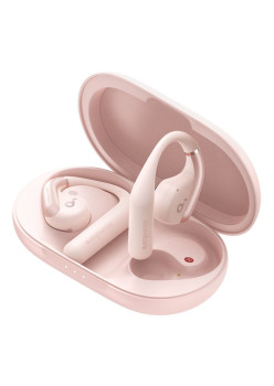 Casti Wireless Anker Earbuds SoundCore AeroFit pentru Sport, Bluetooth, Waterproof, Pink