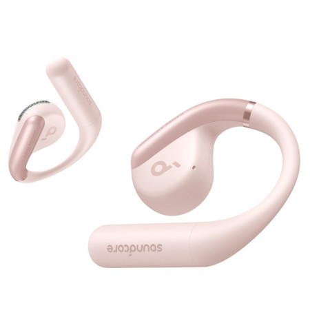 Casti Wireless Anker Earbuds SoundCore AeroFit pentru Sport, Bluetooth, Waterproof, Pink