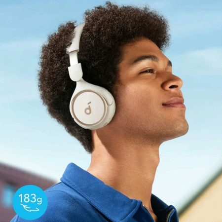 Casti Anker Bluetooth 5.3, pliabile, SoundCore H30i, White