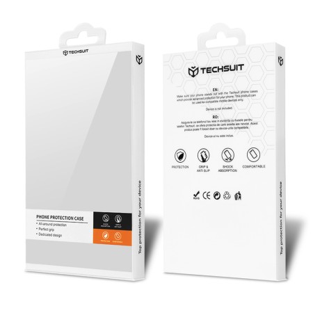 Husa pentru iPhone 13 Pro - Techsuit Carbonite FiberShell - Stealth Gray