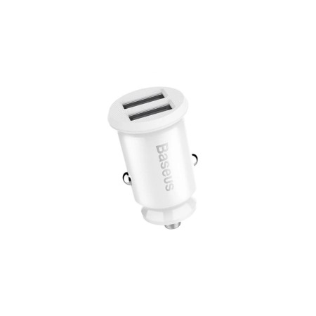 Incarcator Auto USB, 5V, 3.1A - Baseus Grain (CCALL-ML02) - White