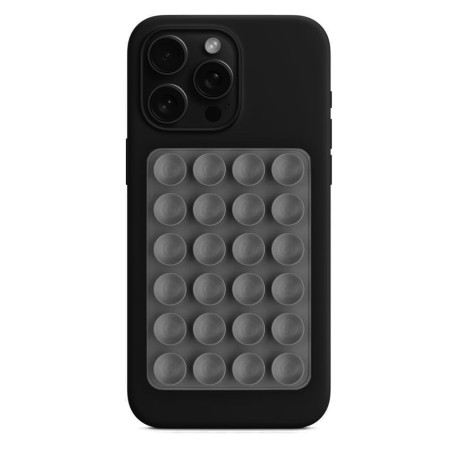 Suport cu Ventuze pentru Telefon, Dreptunghiular - Techsuit (SC-PAD) - Charcoal Grey