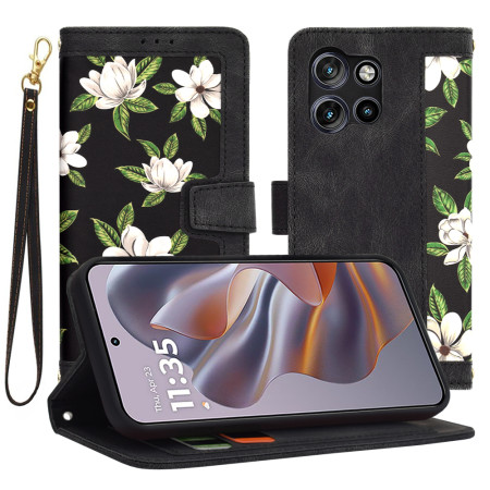 Husa FlipCraft pentru Motorola Edge 50 Neo / Motorola ThinkPhone 25 - Protectie 360, Design Floral, Flowers of the Dawn