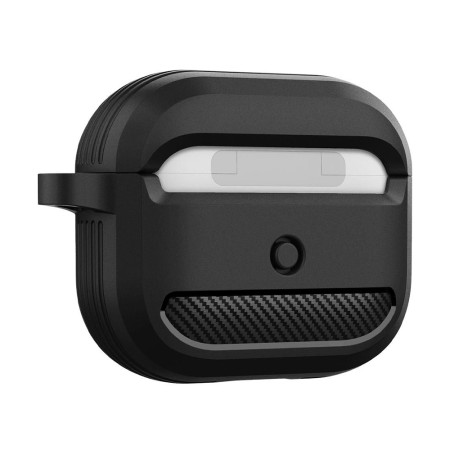 Husa pentru AirPods 3 - Techsuit Carbon Silicone - Black