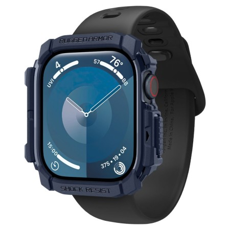 Husa pentru Apple Watch 10 46mm - Spigen Rugged Armor - Navy Blue