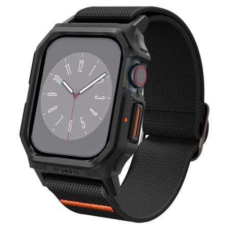 Husa pentru Apple Watch 10 42mm + Curea - Spigen Lite Fit "Pro" - Matte Black