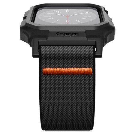 Husa pentru Apple Watch 10 42mm + Curea - Spigen Lite Fit "Pro" - Matte Black