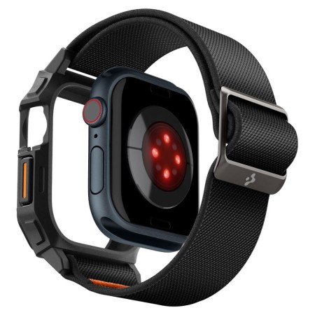 Husa pentru Apple Watch 10 42mm + Curea - Spigen Lite Fit "Pro" - Matte Black