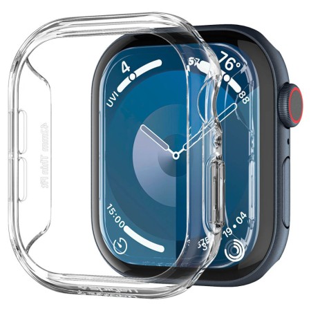 Husa pentru Apple Watch 10 42mm - Spigen Thin Fit - Crystal Clear