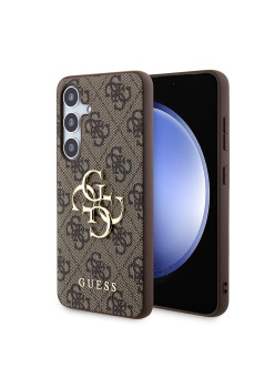 Husa pentru Samsung Galaxy S24 Plus - Guess Hardcase 4G Big Metal Logo (GUHCS24M4GMGBR) - Brown