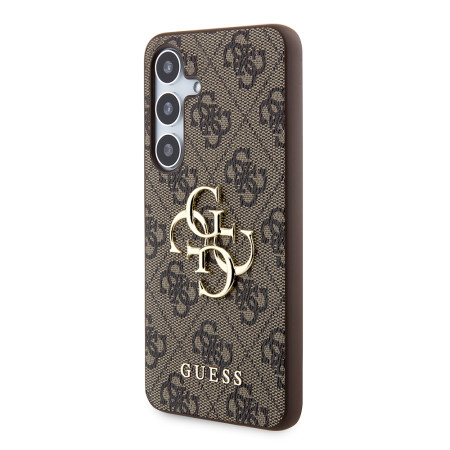 Husa pentru Samsung Galaxy S24 Plus - Guess Hardcase 4G Big Metal Logo (GUHCS24M4GMGBR) - Brown