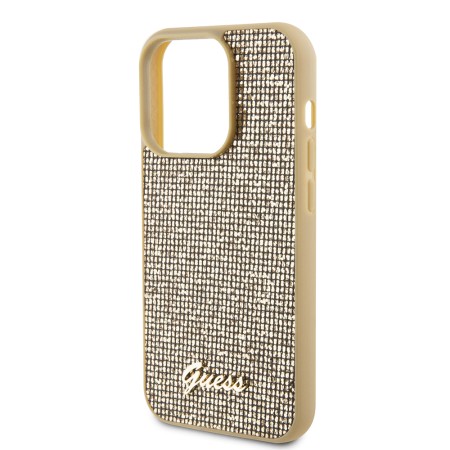 Husa pentru iPhone 15 Pro - Disco Metal Script (GUHCP15LPMSDGSD) - Gold