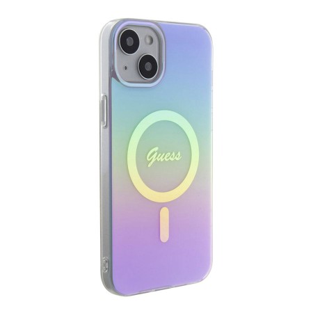 Husa pentru iPhone 15 / iPhone 14 / iPhone 13 - Guess IML Iridescent MagSafe (GUHMP15SHITSU) - Purple