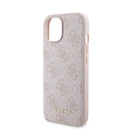 Husa pentru iPhone 15 - Guess Hardcase Powerbank MagSafe (GUBPM5P15S4GEMGP) - Pink