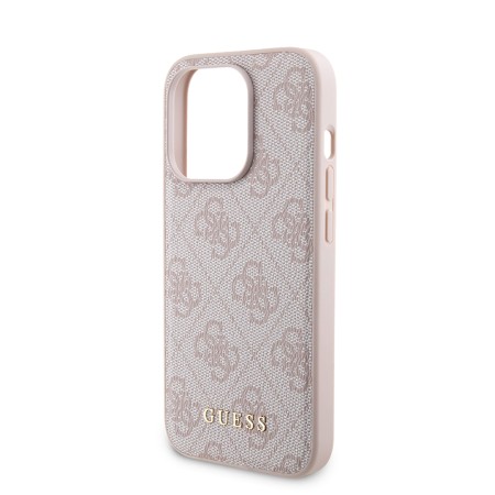 Husa pentru iPhone 15 Pro - Guess Hardcase Powerbank MagSafe (GUBPM5P15L4GEMGP) - Pink