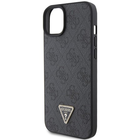 Husa pentru iPhone 15 / iPhone 14 / iPhone 13 - Guess Leather 4G Diamond Triangle (GUHCP15SP4TDPK) - Black