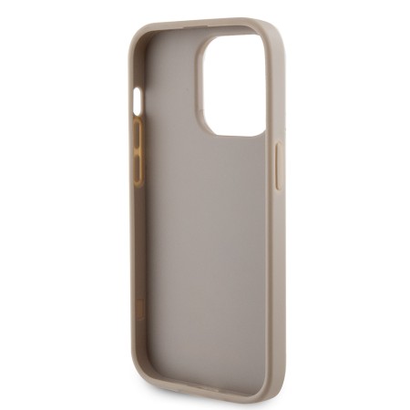 Husa pentru iPhone 15 Pro - Strass Metal Logo (GUHCP15LPS4DGPD) - Gold