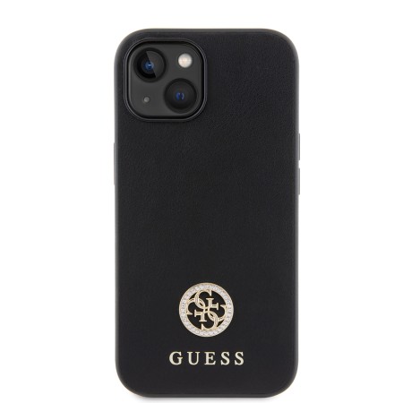 Husa pentru iPhone 15 / iPhone 14 / iPhone 13 - Strass Metal Logo (GUHCP15SPS4DGPK) - Black