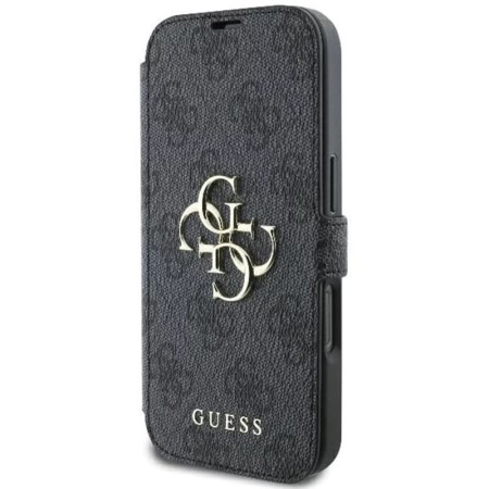 Husa pentru iPhone 16 Pro Max - Guess Book 4G (GUBKP16X4GMGGR) - Black